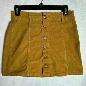 American Eagle women’s hi-rise A-line skirt, super stretch, size 0, corduroy